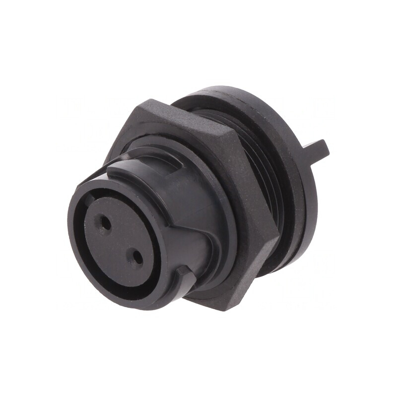 Conector Circular Soclu Mamă 2 PIN Aurit THT Buccaneer 4000 | Electronic-mag.ro | Componente Electronice