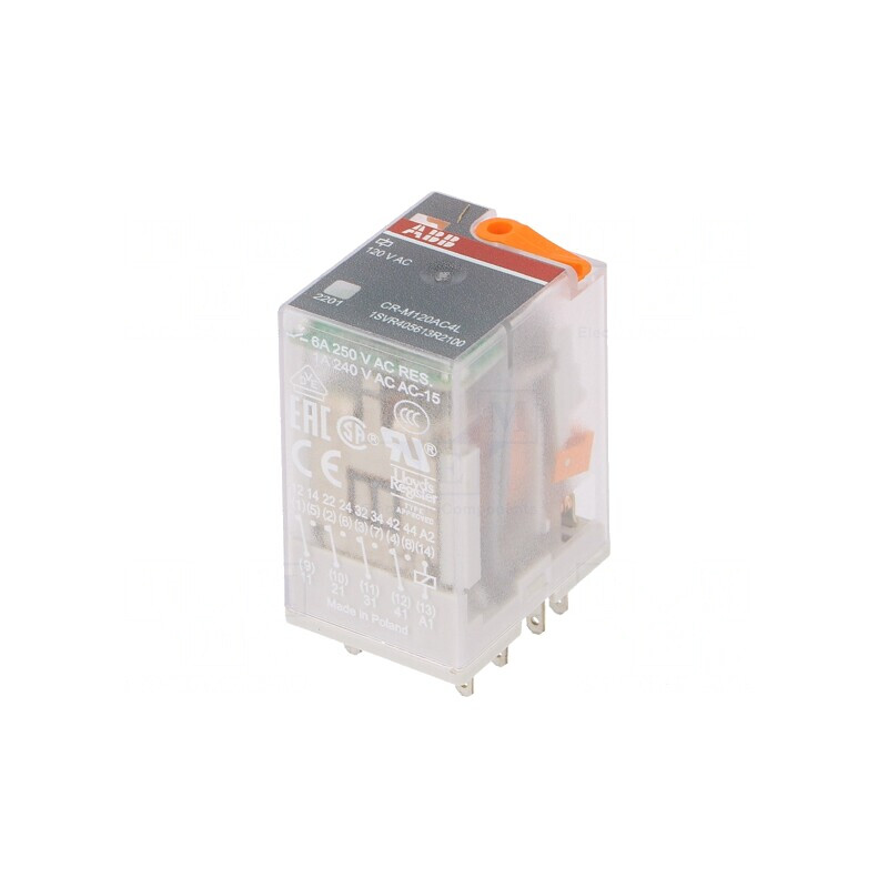 Releu Electromagnetic 4PDT 120VAC 6A | Electronic-mag.ro | Componente Electronice