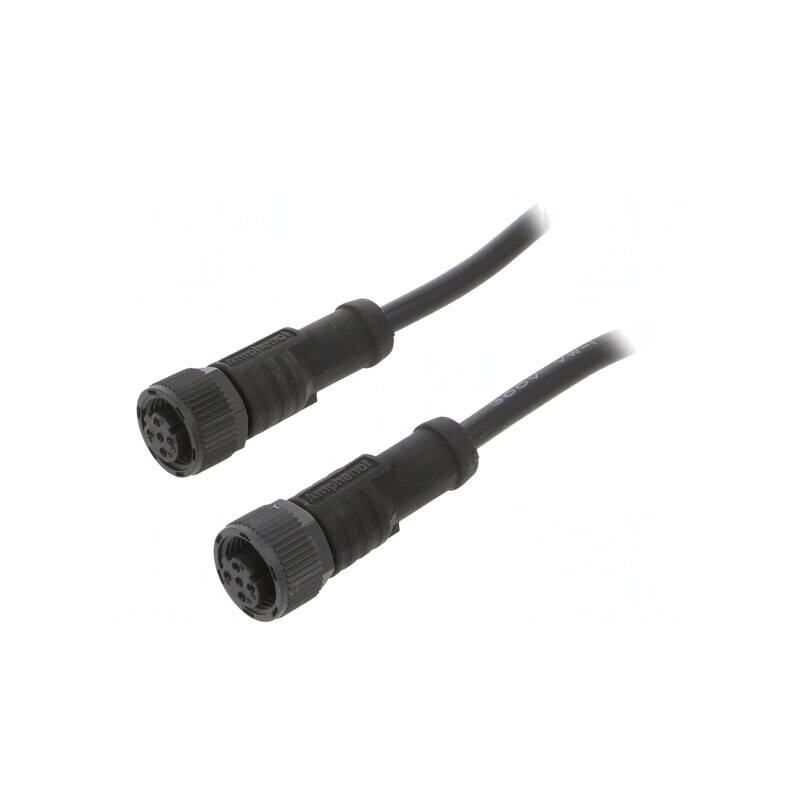 Cablu senzor automatizare 4 PIN M12-M12 1m | Electronic-mag.ro | Componente Electronice