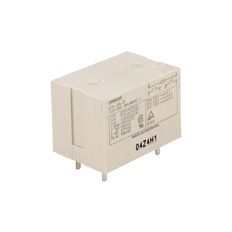 Releu Electromagnetic DPST-NO 230VAC G7L-2A-P | Electronic-mag.ro | Componente Electronice