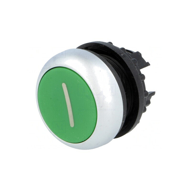 Comutator 22mm Verde cu Buton Fix 2 Pozitii | Electronic-mag.ro | Componente Electronice