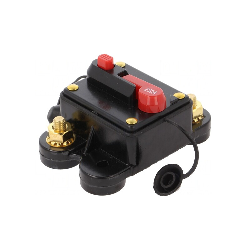 Siguranţă automată auto 250A neagră 12-24VDC | Electronic-mag.ro | Componente Electronice
