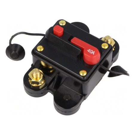 Siguranţă automată auto 40A neagră 12-24VDC | Electronic-mag.ro | Componente Electronice