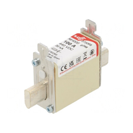 Siguranță industrială ceramică 100A 440VDC | Electronic-mag.ro | Componente Electronice