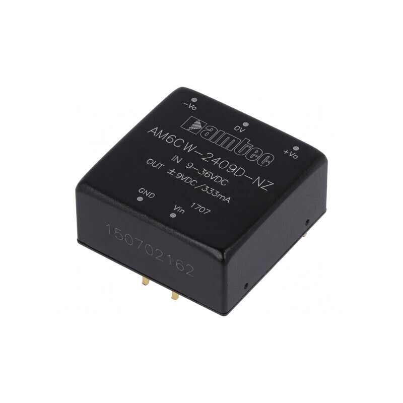 Convertor DC/DC 9-36V la 9V/-9V 6W 1x1 | Electronic-mag.ro | Componente Electronice