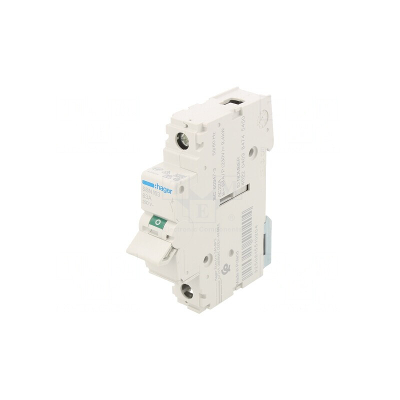 Întrerupător DIN 63A 230V Poli 1 | Electronic-mag.ro | Componente Electronice