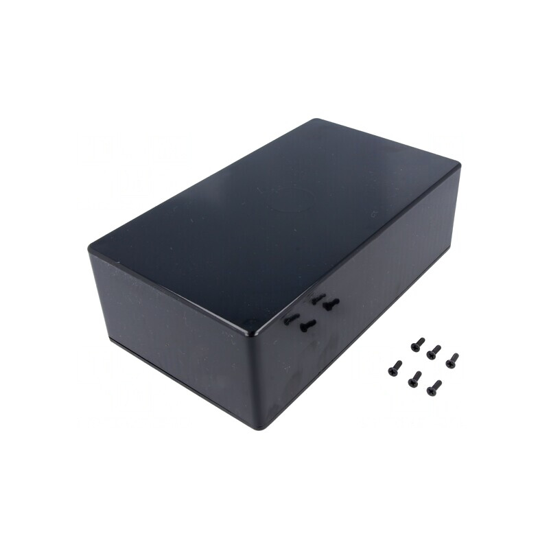 Carcasă Universală Neagră ABS 110x191x61mm | Electronic-mag.ro | Componente Electronice