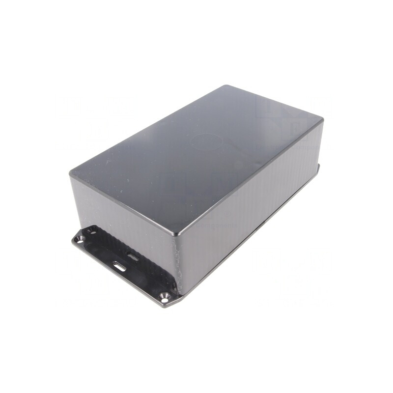 Carcasă universală neagră 110mm x 191mm x 61mm ABS | Electronic-mag.ro | Componente Electronice