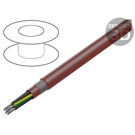 Cablu Silicon 0,5mm² 7 Fire Maro-Roșu 60-180°C | Electronic-mag.ro | Componente Electronice