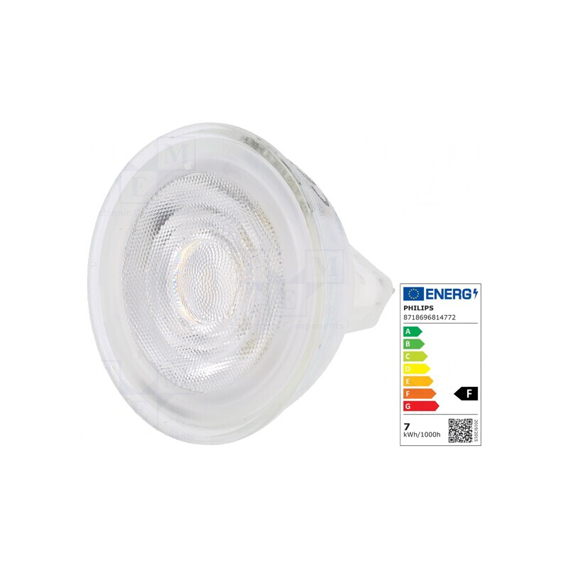 Lampa LED GU5,3 7W Alb Cald 3000K | Electronic-mag.ro | Componente Electronice