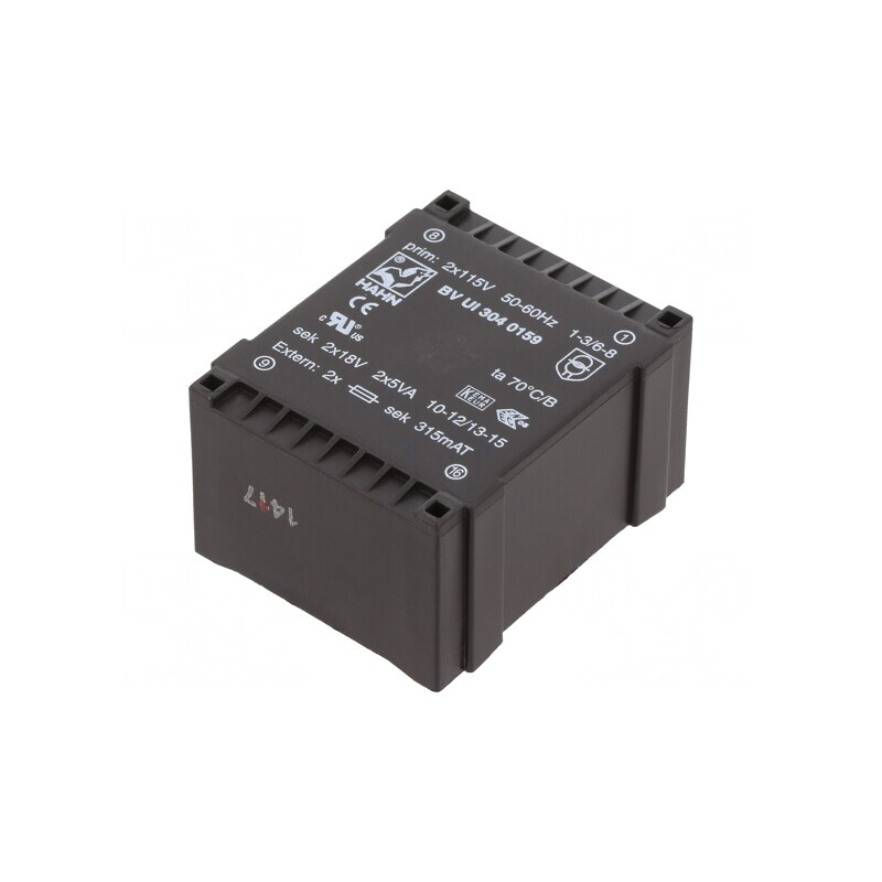 Transformator Încapsulat 10VA 18V 277mA | Electronic-mag.ro | Componente Electronice