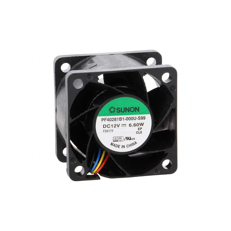Ventilator axial DC 12V 40x40x28mm 42,3m3/h 56dBA cu bilă | Electronic-mag.ro | Componente Electronice