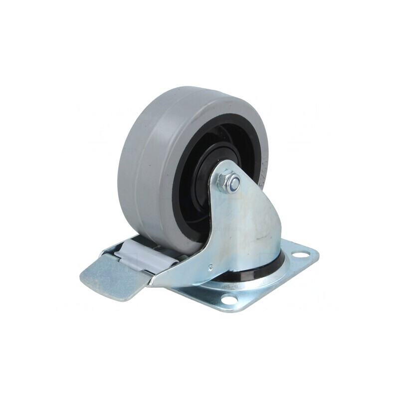 Roată de transport 100mm 150kg gumă POGES | Electronic-mag.ro | Componente Electronice