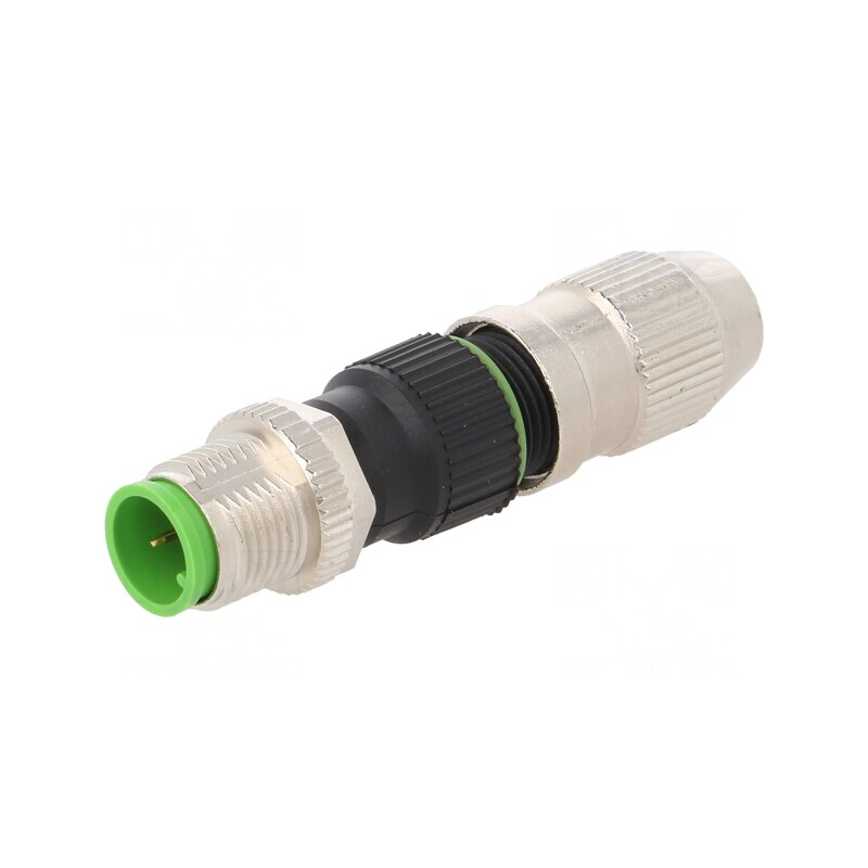Mufă M12 4 PIN pe cablu IDC | Electronic-mag.ro | Componente Electronice
