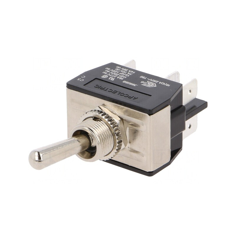 Comutator Basculant DPDT ON-ON 10A 250V Ø12.7mm | Electronic-mag.ro | Componente Electronice