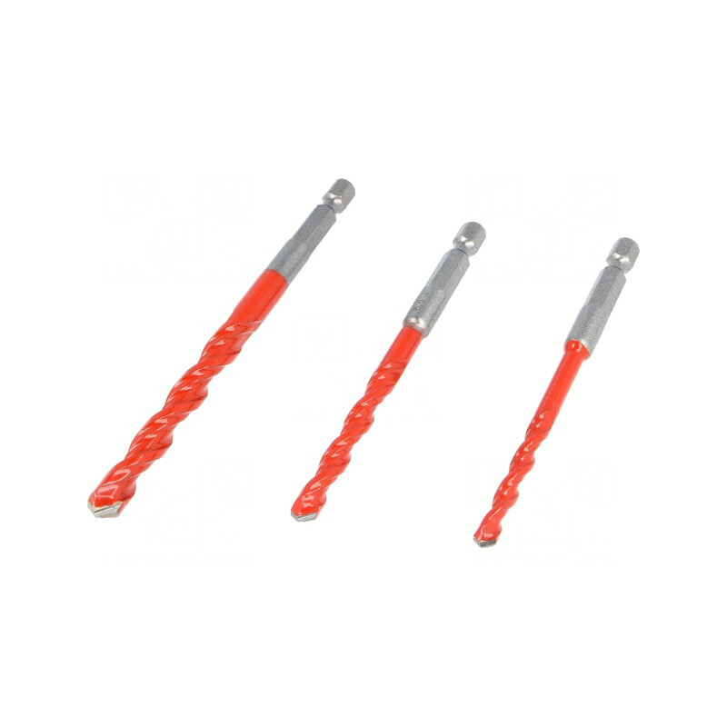 Set burghie oțel 5mm, 6mm, 8mm cu casetă plastic | Electronic-mag.ro | Componente Electronice
