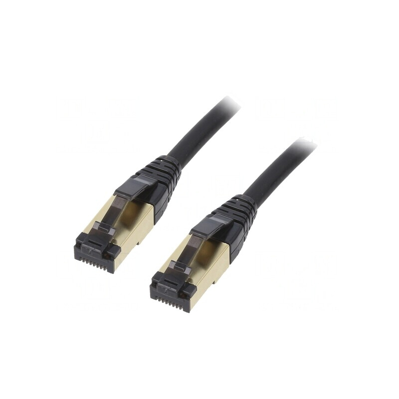 Patch cord S/FTP Cat 8 negru 7,5m | Electronic-mag.ro | Componente Electronice