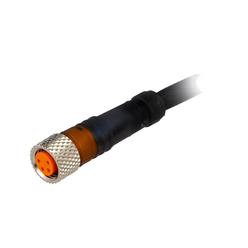 Conector M8 5m Mamă 4 PIN Drept cu Manșon și Cabluri | Electronic-mag.ro | Componente Electronice