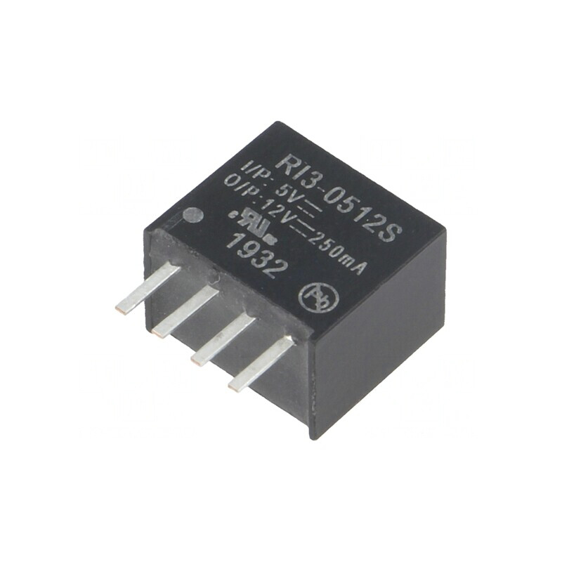Convertor DC/DC 3W 5V la 12V 250mA SIP4 | Electronic-mag.ro | Componente Electronice