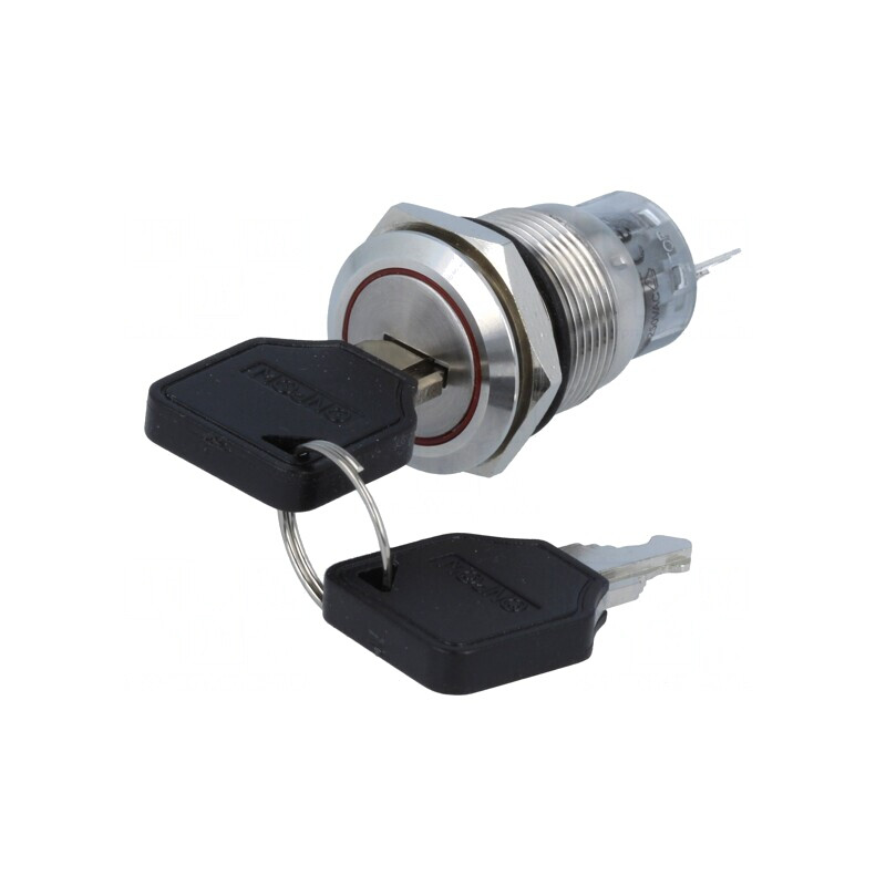 Întrerupător cu cheie SPDT Ø19mm | Electronic-mag.ro | Componente Electronice