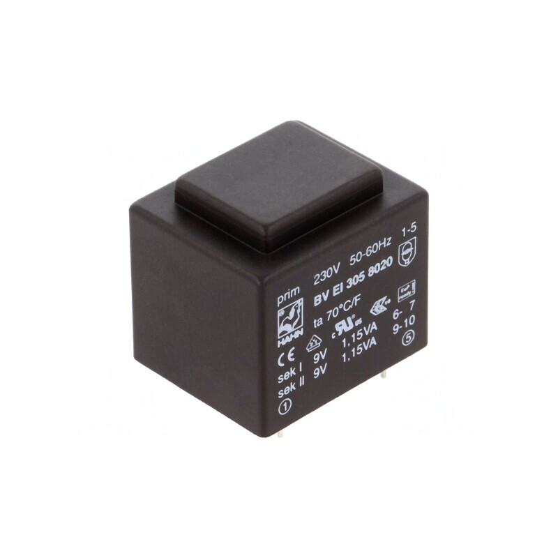 Transformator Încapsulat 2,3VA 230V 9V PCB | Electronic-mag.ro | Componente Electronice