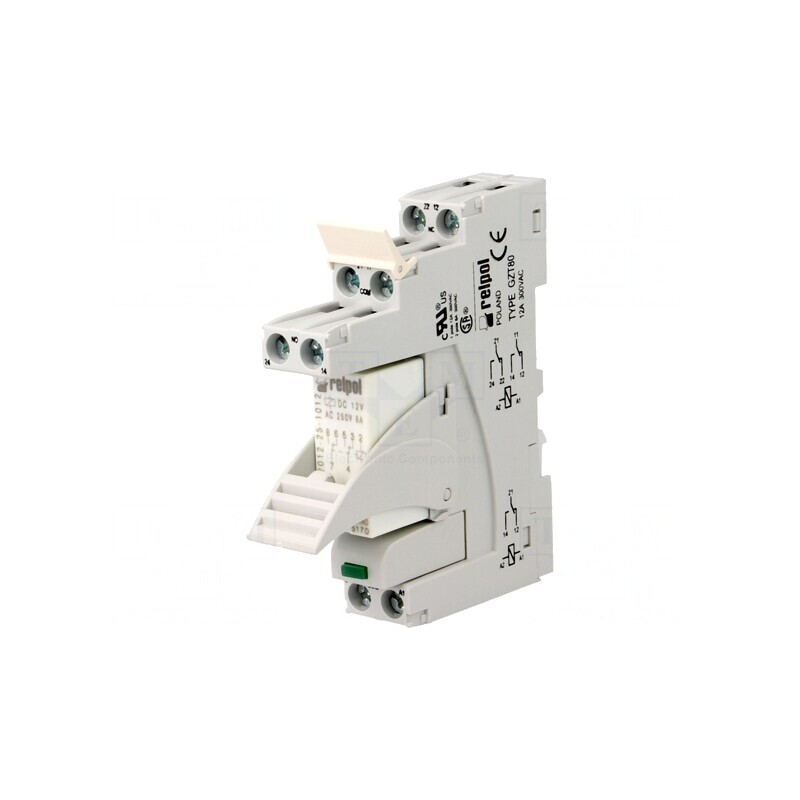 Releu Intermediar DPDT 12VDC 8A | Electronic-mag.ro | Componente Electronice