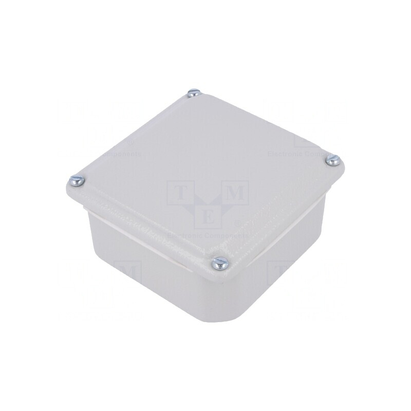 Carcasă Universală Oțel Gri IP55 IK07 105x105x49mm | Electronic-mag.ro | Componente Electronice