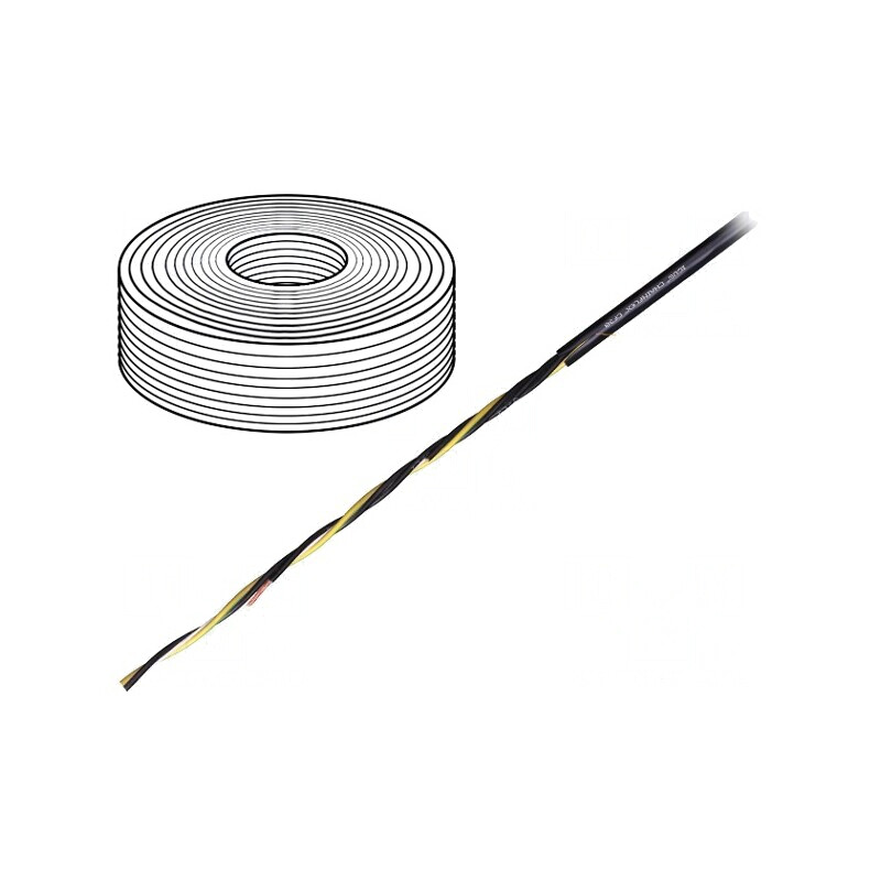 Cablu motor chainflex CF30 4G4mm2 PVC negru | Electronic-mag.ro | Componente Electronice