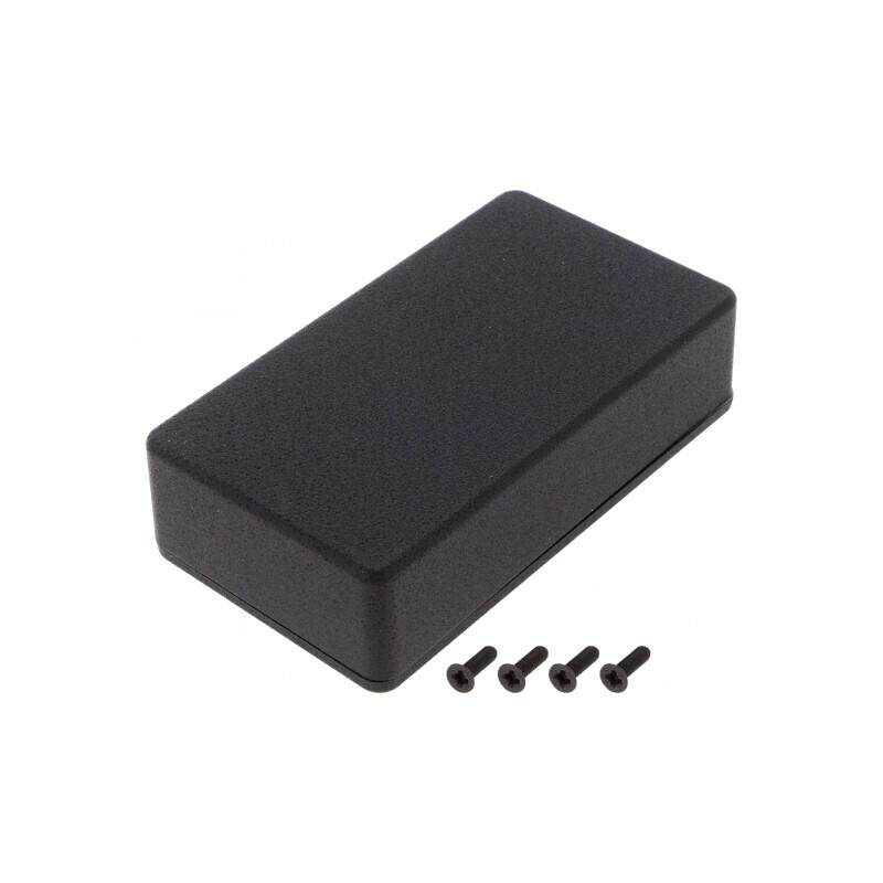 Carcasă universală aluminiu IP54 64x115x30mm 1550BBK | Electronic-mag.ro | Componente Electronice