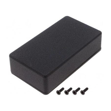 Carcasă universală aluminiu IP54 64x115x30mm 1550BBK | Electronic-mag.ro | Componente Electronice