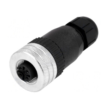 Mufă M12 4 PIN mamă pe cablu IP67 | Electronic-mag.ro | Componente Electronice