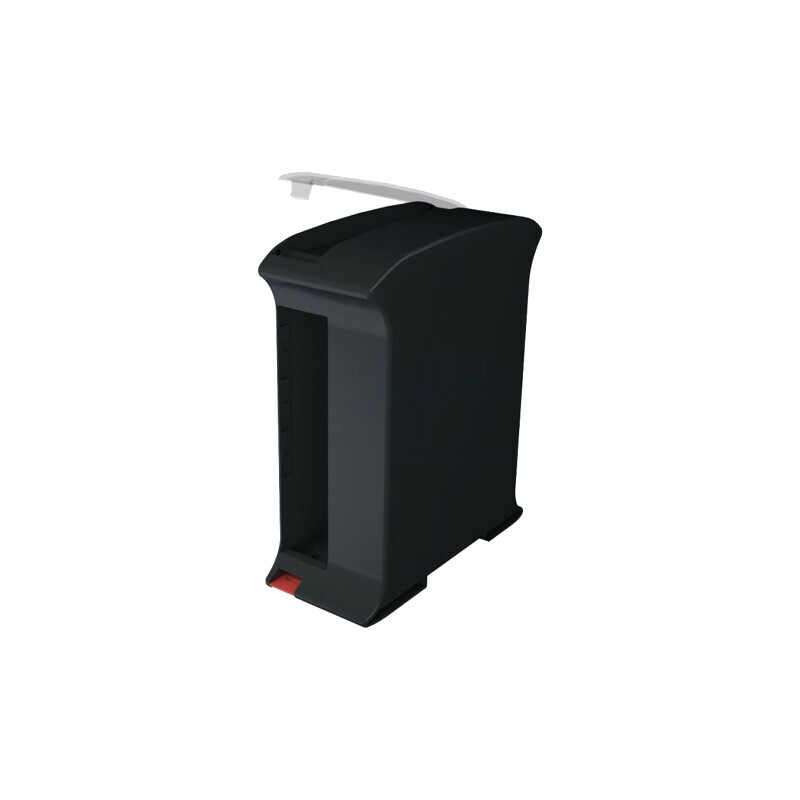 Carcasă pentru șină DIN, gri închis, 101mm x 45mm x 119,5mm | Electronic-mag.ro | Componente Electronice