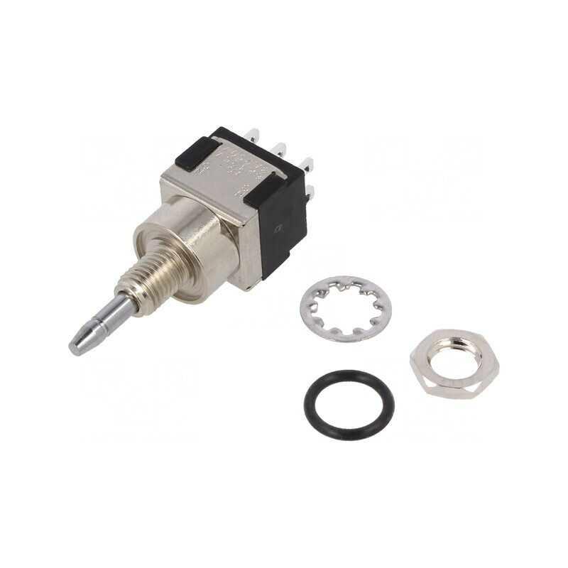 Comutator apăsare DPDT 6A 125VAC/6VDC MPE 206 R | Electronic-mag.ro | Componente Electronice