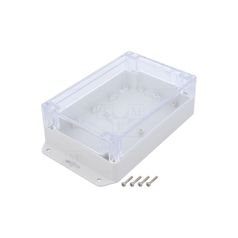 Carcasă Universală ABS Gri Deschis 120x180x60mm | Electronic-mag.ro | Componente Electronice