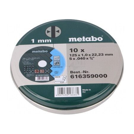 Disc de tăiere 125mm 1mm 10 bucăți | Electronic-mag.ro | Componente Electronice