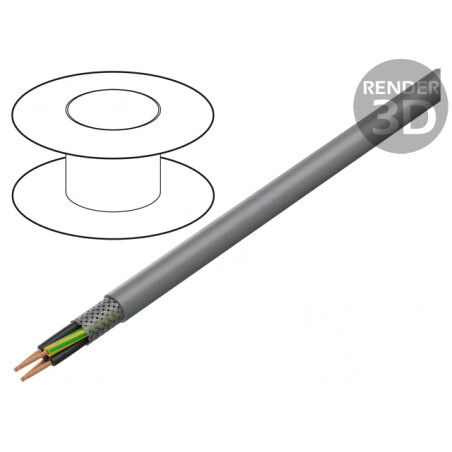 Cablu Ecranat JZ-500 HMH-C 4x4mm2 Cupru Cositorit | Electronic-mag.ro | Componente Electronice