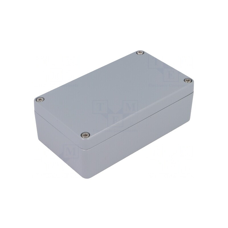 Carcasă universală aluminiu gri IP65 64x110x37mm | Electronic-mag.ro | Componente Electronice