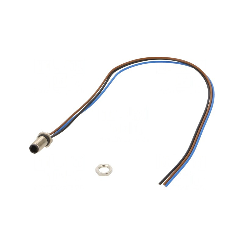 Conector M5 3-Pin Tată Aurit Neecranat IP67 | Electronic-mag.ro | Componente Electronice