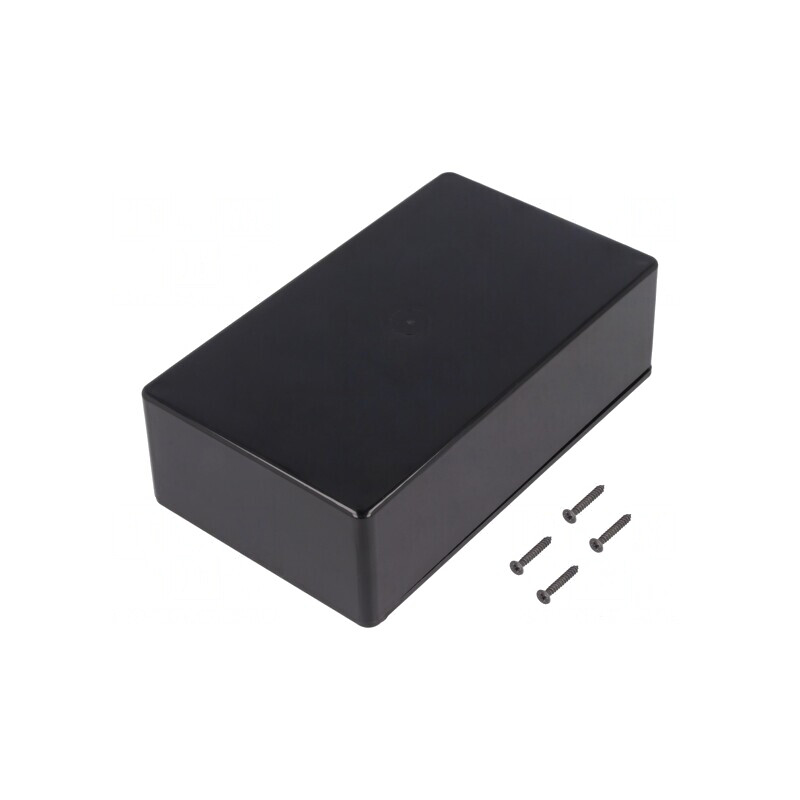 Carcasă universală ABS neagră 95x160x49mm | Electronic-mag.ro | Componente Electronice
