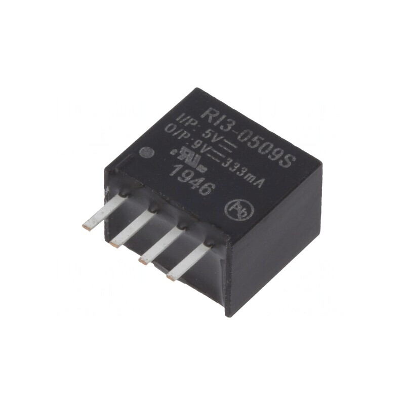 Convertor DC/DC 3W 4,5-5,5V la 9V 333mA SIP4 | Electronic-mag.ro | Componente Electronice