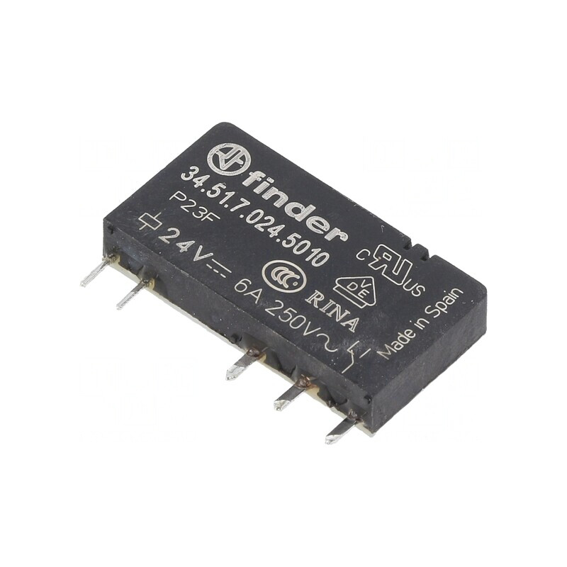 Releu Electromagnetic SPDT 24VDC 6A | Electronic-mag.ro | Componente Electronice