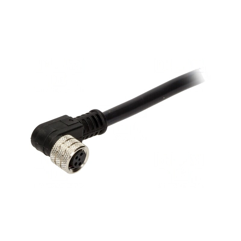 Conector M8 Mamă 4 PIN 90° cu Cablu 3A IP67 | Electronic-mag.ro | Componente Electronice