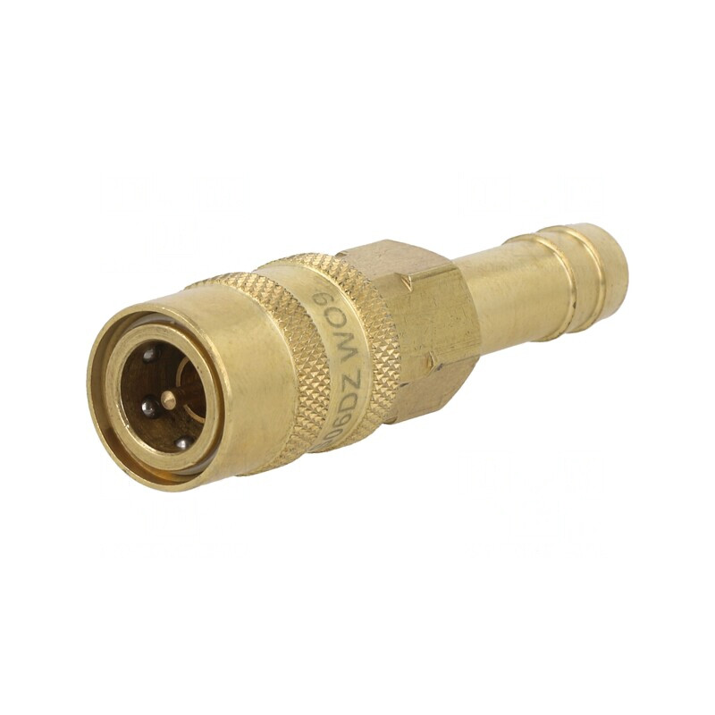 Conector rapid cu supapă 10 bar alamă FPM | Electronic-mag.ro | Componente Electronice
