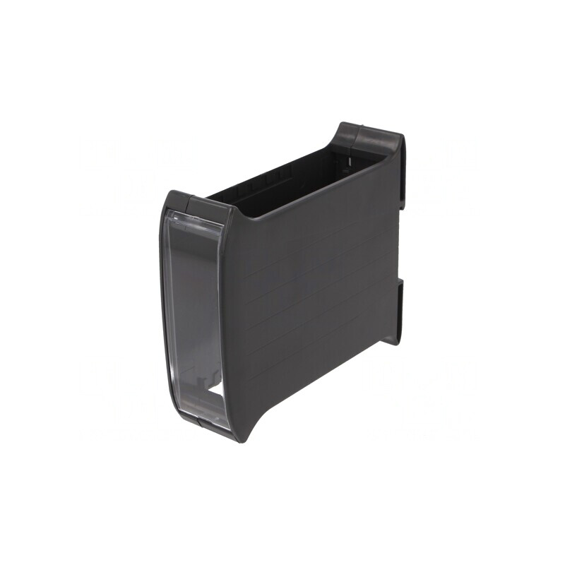 Carcasă pentru șină DIN gri închis 101x35x119.5mm | Electronic-mag.ro | Componente Electronice