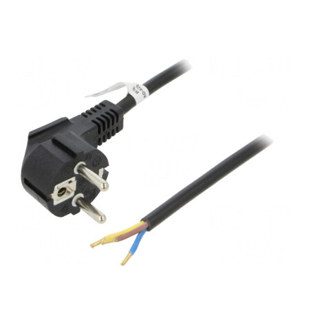 Cablu Alimentare 5m Negru 10A CEE 7/7 (E/F) | Electronic-mag.ro | Componente Electronice