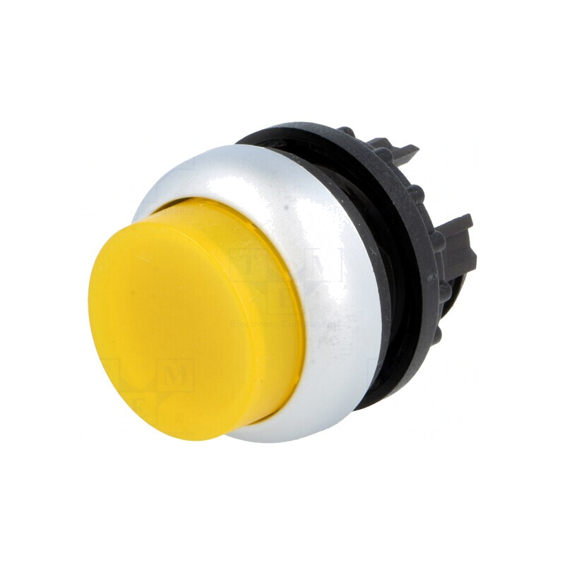 Comutator apăsare 22mm galben | Electronic-mag.ro | Componente Electronice