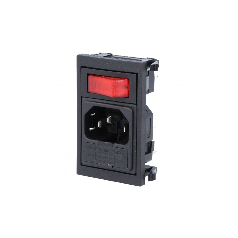 Conector Alimentare AC 10A 250V IEC 60320 | Electronic-mag.ro | Componente Electronice