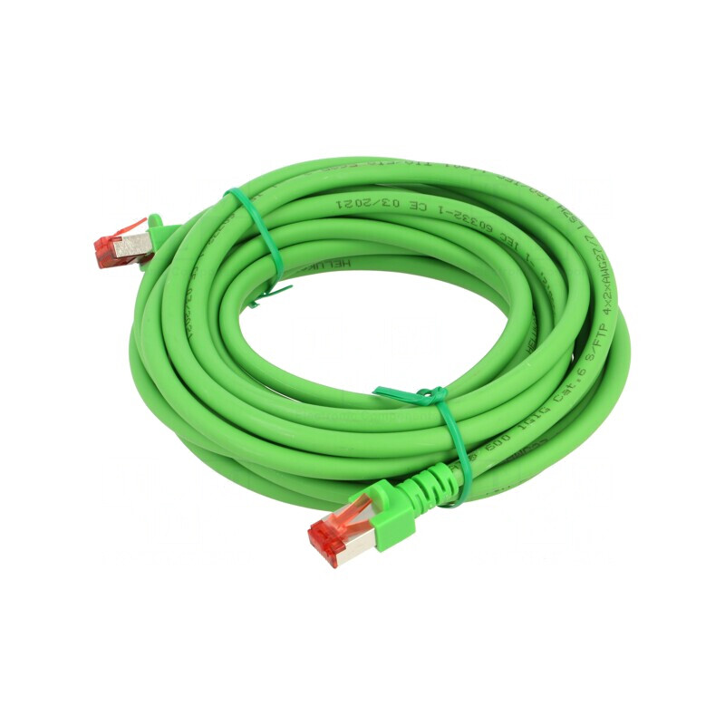 Patch Cord S/FTP Cat6 Verde 5m LSZH | Electronic-mag.ro | Componente Electronice