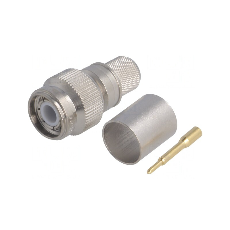 Mufă TNC Tată Drept 50Ω RG214 Crimpat PTFE Aurit | Electronic-mag.ro | Componente Electronice