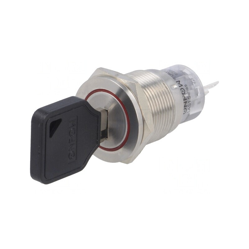Întrerupător cu Cheie SPDT Ø19mm | Electronic-mag.ro | Componente Electronice